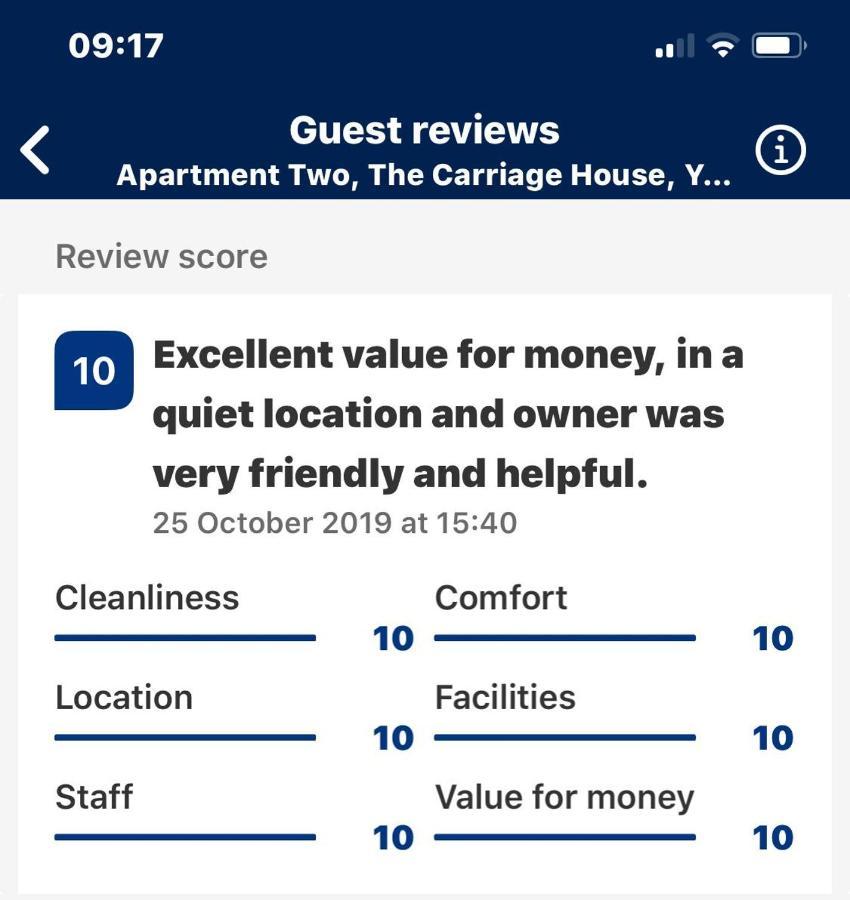 Apartment Two, The Carriage House, Bilbrough, York Exteriér fotografie